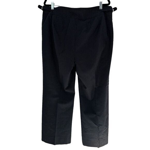 Lane Bryant Womens Pinstripe Pants Size 18 Navy Blue Stretch Career Office Work - Picture 2 of 9